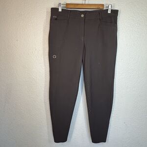 EGO7 Brown Breeches Silicon Knee Patch Equestrian Ridding Pants Size IT 50 or 34